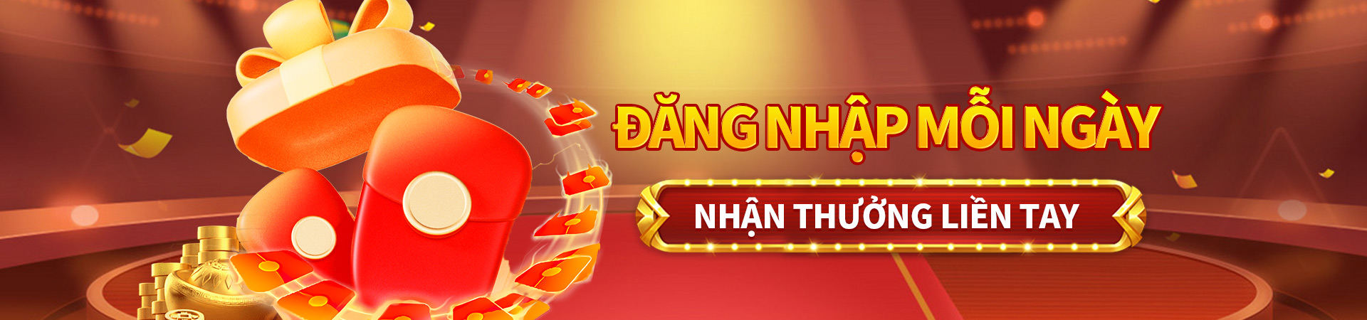 hubet đăng nhập mỗi ngày, nhận thưởng liền