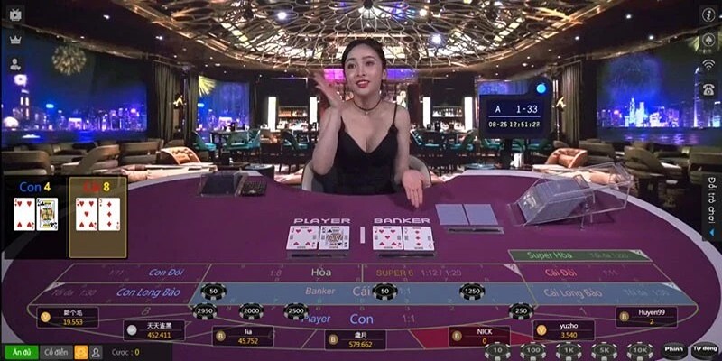 Sảnh cược Live Casino Hubet đẳng cấp với các Dealer nóng bỏng